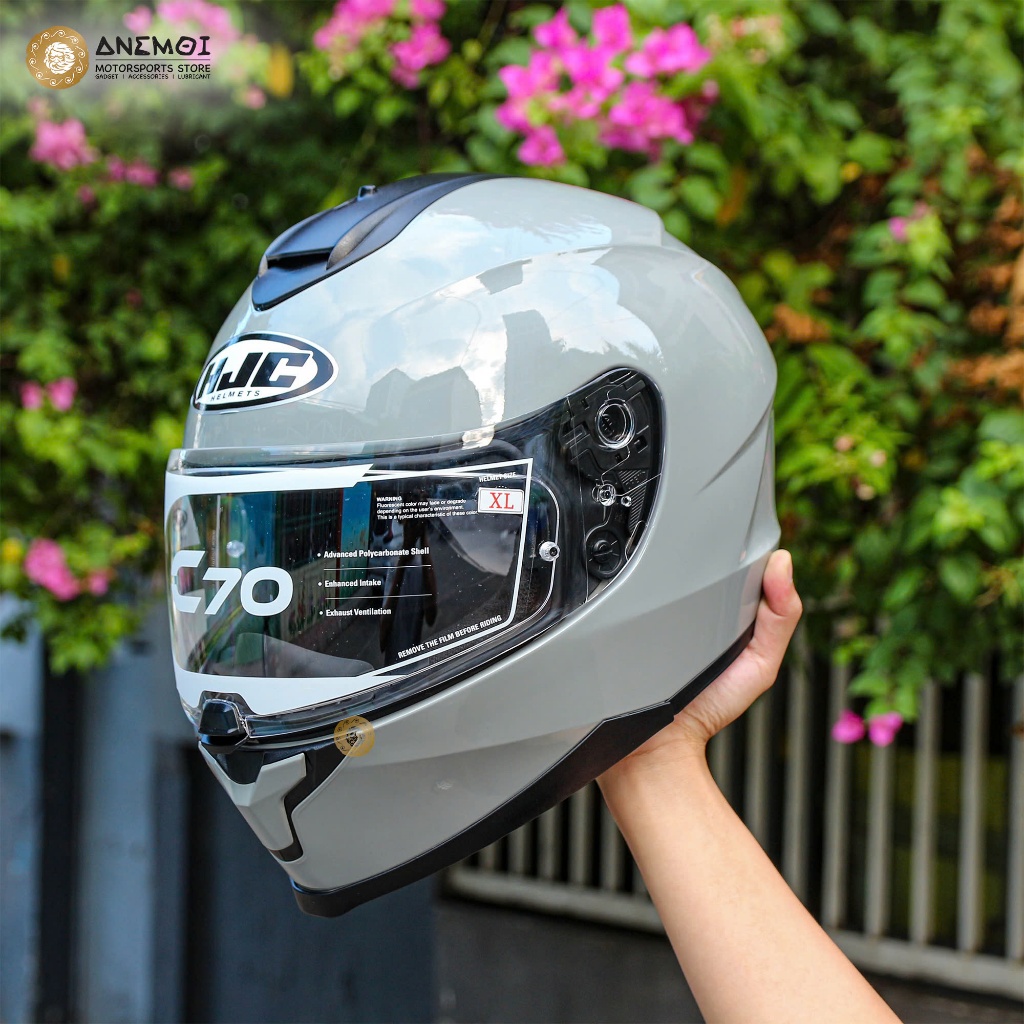 CHÍNH HÃNG - Mũ bảo hiểm fullface HJC C70 N.Grey [BH 12T]