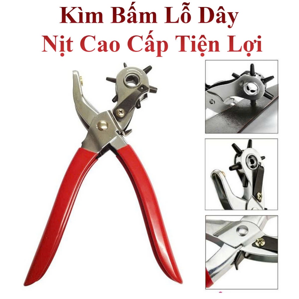 Kìm Bấm Lỗ Dây Nịt Cao cấp