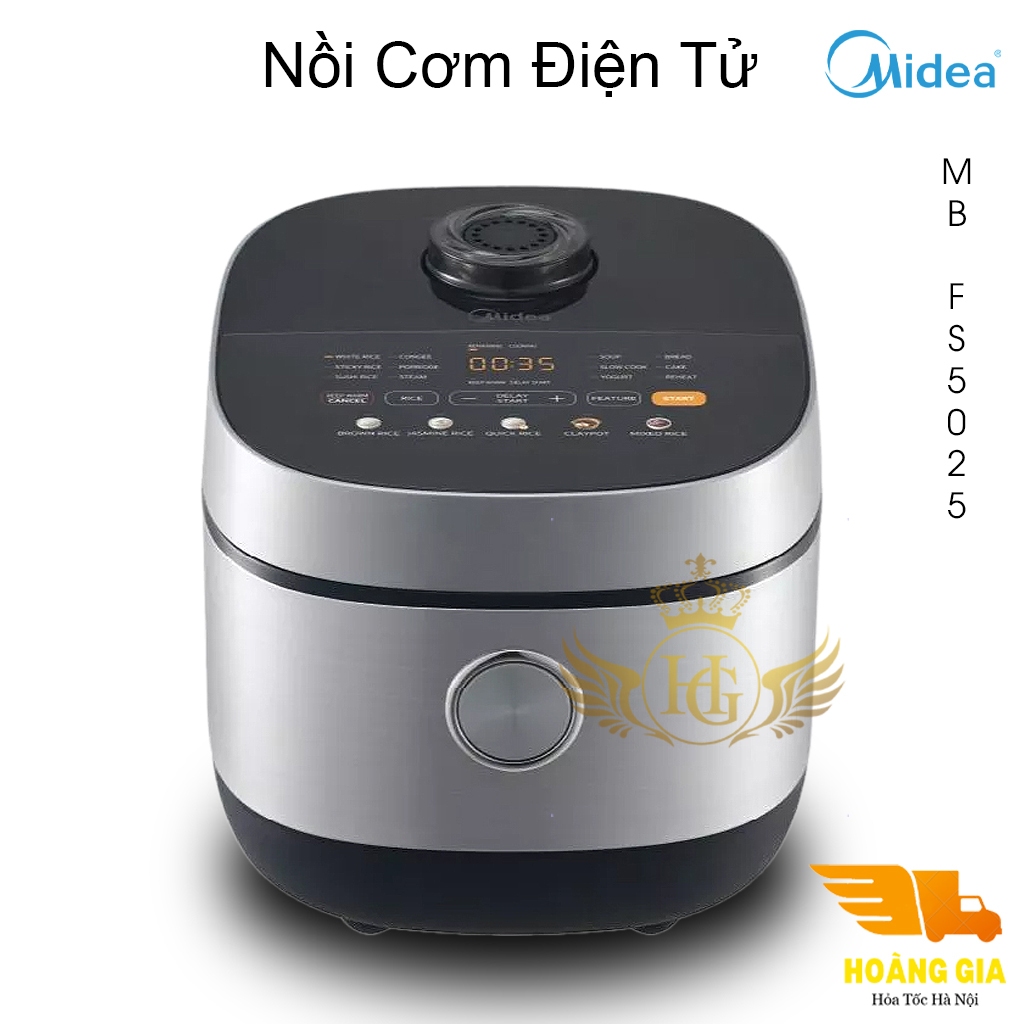 Nồi Cơm Điện Tử Midea MB-FS5025 Dung tích 1.8L - Nồi Cơm Điện Midea Công Suất Lớn ,17 Chức Năng Nấu 