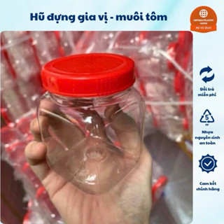 Lọ Nhựa Đựng Gia Vị - Hũ Đựng Muối Tôm - Nhựa Việt Nhật 200ml