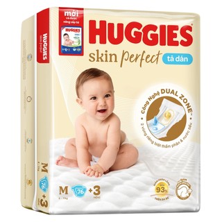 Tã dán Huggies Skin Perfect NB76 S80 M76 L68 XL62 XXL56