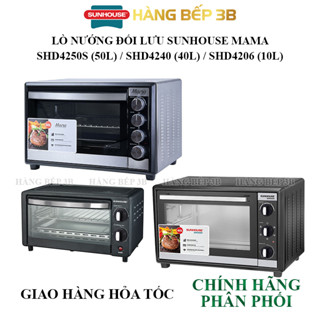 Lò nướng đối lưu Sunhouse 40 lít, 50 lít SHD4250S, SHD4240 - Hàng chính hãng bảo hành toàn quốc