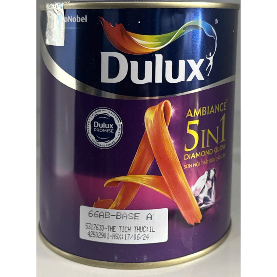 Sơn 5 in 1 Dulux siêu bóng trong nhà