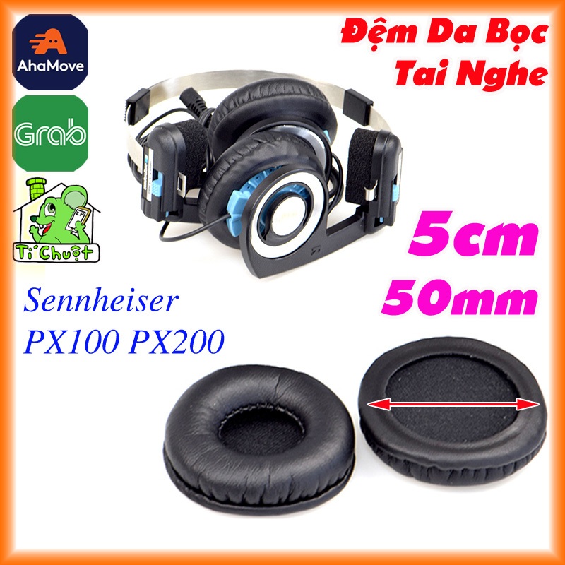 [1 Cặp] Đệm Da Mút Bọc Tai Nghe Tròn 50mm 5cm Headphones Chụp Tai 5 cm 50 mm