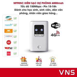[VNS] Bộ Phát WiFi 4G Kiêm Sạc Dự Phòng Cầm Tay Nhỏ Gon Ra Ngoài Không Kén Sim