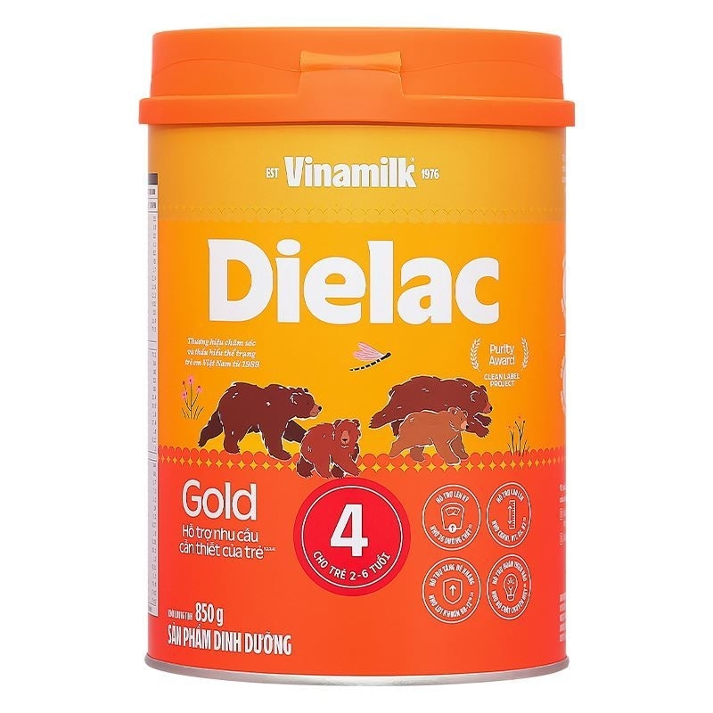 Dielac Gold 4 (2-6 tuổi) (850g)