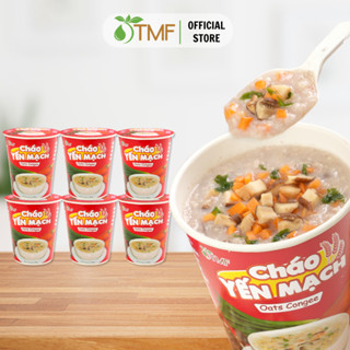 Combo 6 ly Cháo yến mạch gạo lứt ly giảm cân ăn liền tiện lợi 43g TÂM MINH FOODS