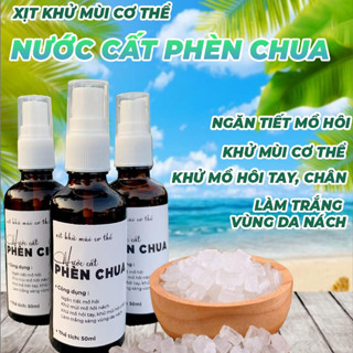 Nước Cất Phèn Chua 50ml Dạng Xịt Lành Tính - Khử Mùi Hôi đến 24h