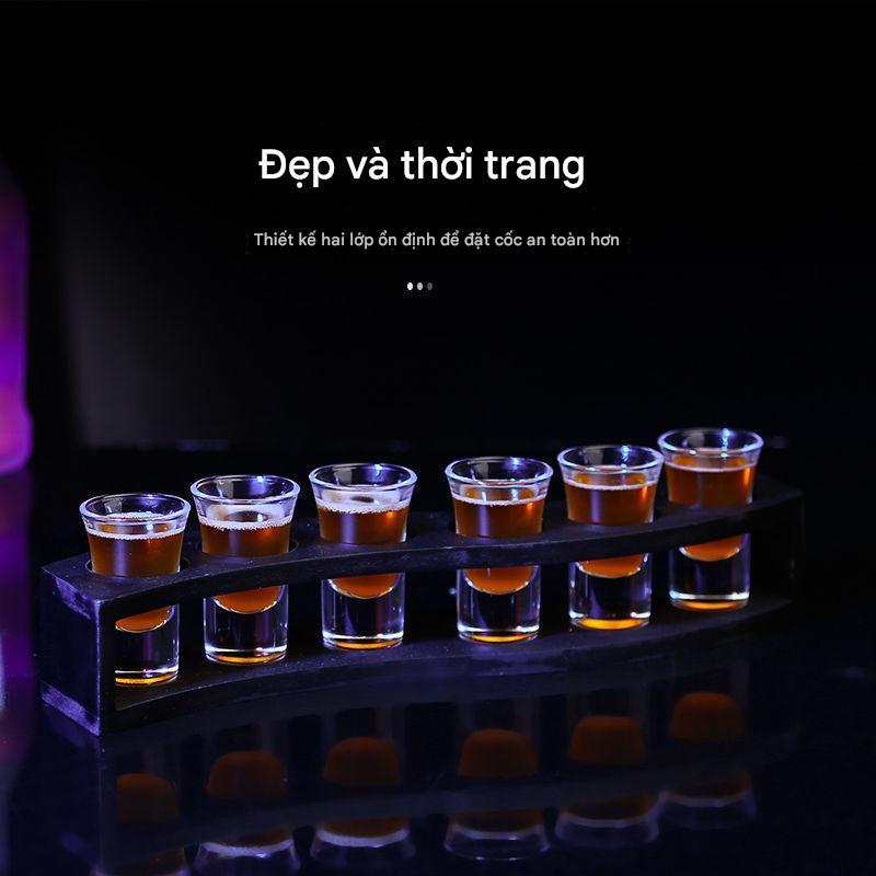 Khay đựng 6 ly shot B52 lượn sóng kèm ly uống shot