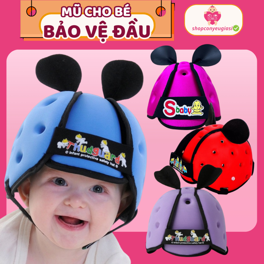 Nón Bảo Vệ Đầu Cho Bé SBaby