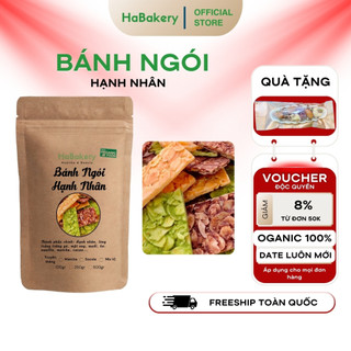  Bánh ngói hạnh nhân Habakery bánh hạnh nhân ăn kiêng bánh ăn vặt healthy mix hạt dinh dưỡng chuẩn keto 