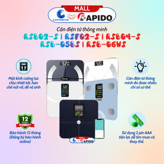 Cân điện tử thông minh đo chỉ số sức khoẻ Rapido RSB-02 | RSF-02 | RSB-04 | RSB-05 | RSB-06