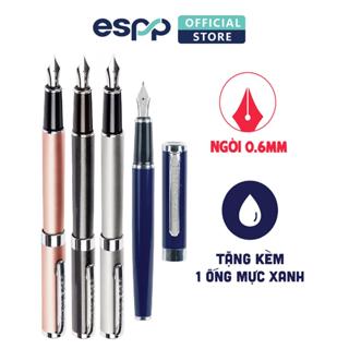  Bút viết máy cao cấp mực đều đẹp màu Xanh đen Bạc Hồng Ánh Cam- Helix Oxford 