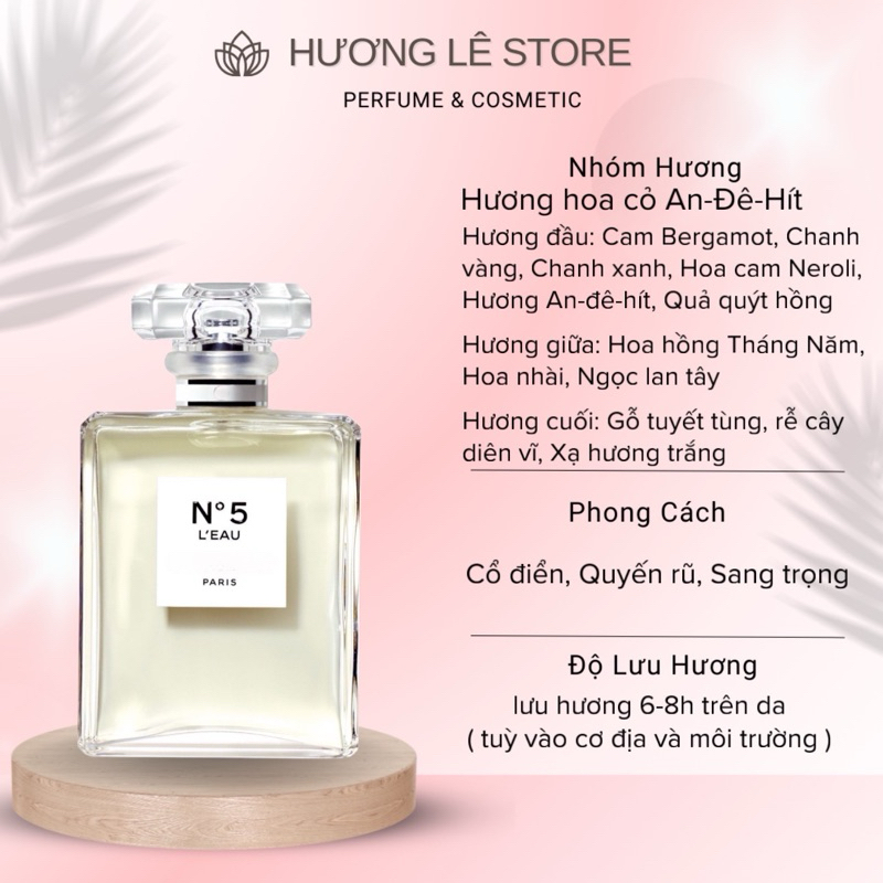 5ml/10ml | 𝑪𝑯𝑨̀ 𝑵𝑬𝑶 𝑵𝒐5 𝑳𝒆𝒂𝒖 𝑬𝒅𝒕  | HƯƠNG LÊ STORE