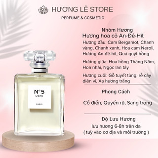 5ml/10ml | 𝑪𝑯𝑨̀ 𝑵𝑬𝑶 𝑵𝒐5 𝑳𝒆𝒂𝒖 𝑬𝒅𝒕  | HƯƠNG LÊ STORE