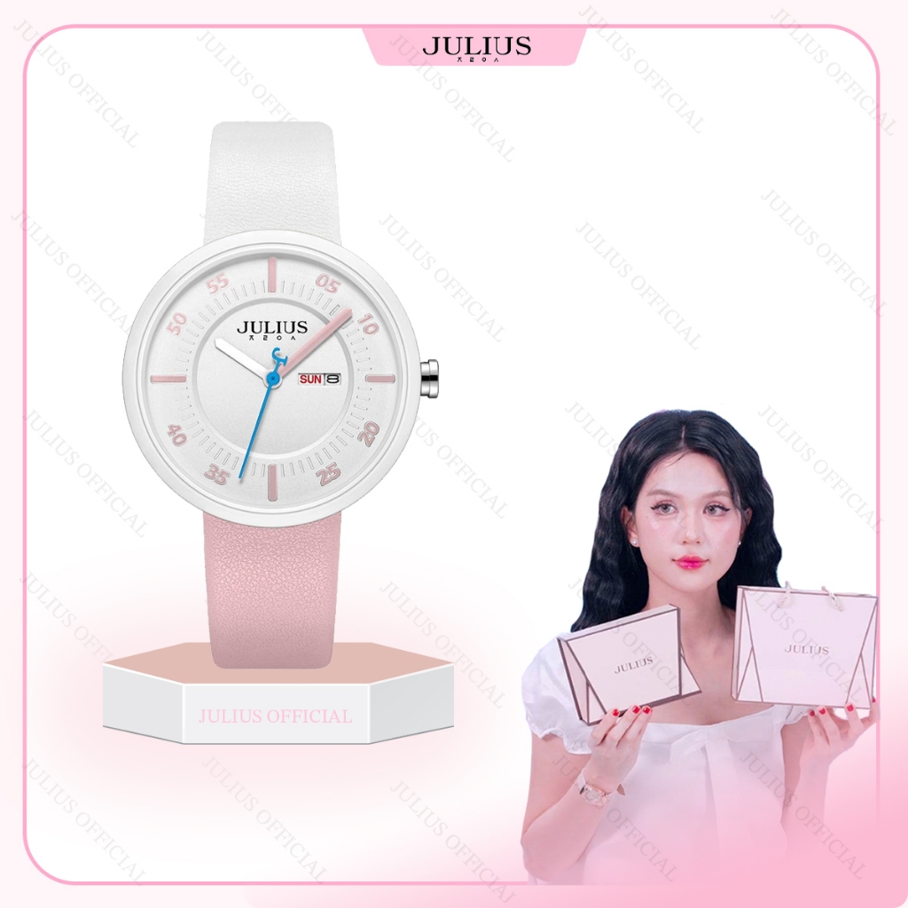 Julius JA-1492 đồng hồ nữ dây da hai màu, đồng hồ thời trang nữ | Julius Official