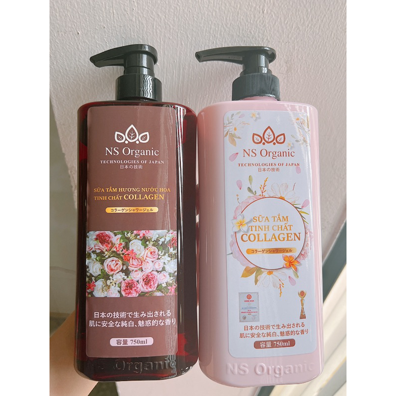 Sửa tắm tinh chất Collagen, hương nước hoa nhà NS Organic