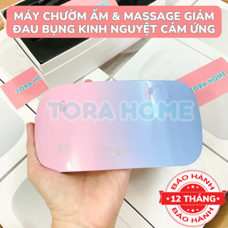  Máy chườm bụng kinh,máy massage bụng kinh nguyệt 3 chế độ nóng cao cấp sạc điện cảm ứng Tora 