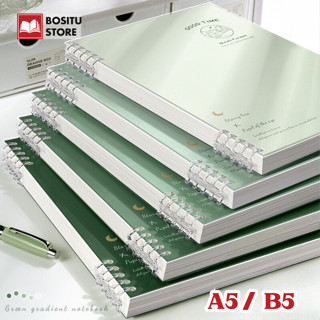 Sổ còng nhựa A5 B5 bìa Good Luck Pastel120 trang - sổ tay binder khuyết còng kèm ruột giấy kẻ ngang, kẻ caro