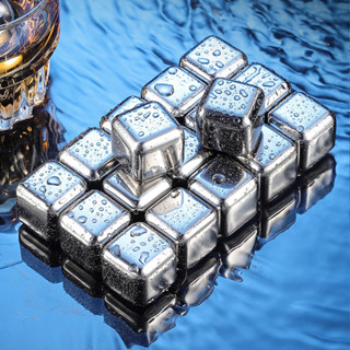 Đá Vĩnh Cửu, Đá Lạnh Không Tan Inox 304,Set 8 Viên 6 Viên 12 Viên Cao Cấp Tiện Lợi -Tặng Cây Gắp Đá