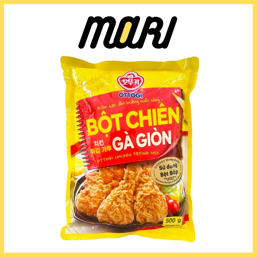 Bột chiên gà giòn Ottogi/Otoki (150g - 1kg) chỉ một lần lăn có ngay gà chiên hấp dẫn