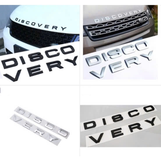Tem Chữ Discovery Trang Trí Viền Capo Ô Tô - Chữ Nổi Discovery Dán Viền Nắp Capo