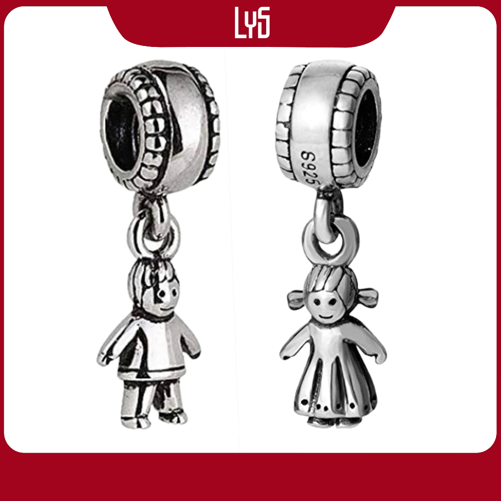 Charm Bạc Lys Luckybeads Little Boy & Little Girl - Charm Bạc S925 cao cấp