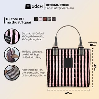 Túi Tote PU Ma Thuật 1 Quai, Kiểu Dáng Có Thể Thay Đổi, Chính Hãng XáchTM
