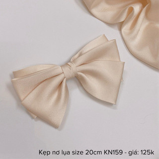 [ Hàng Thiết Kế] Kẹp Nơ Kẹp Nơ Lụa Đẹp Size 20cm