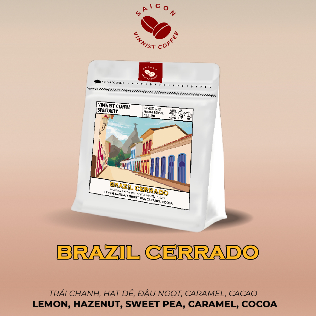 [Phổ Biến] Cà phê Arabica Brazil Cerrado Espresso