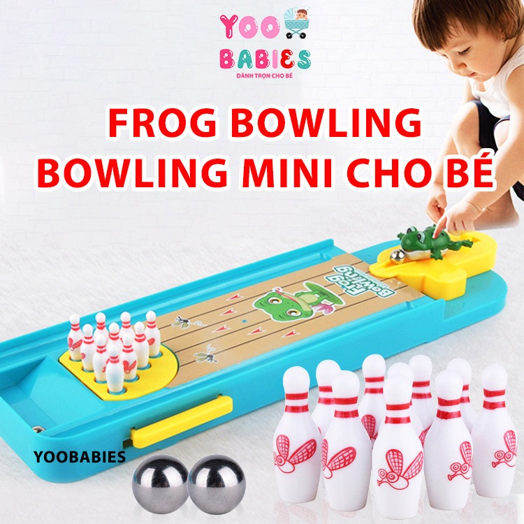 Đồ chơi ếch bắn bi Frog bowling - Bowling mini dành cho bé