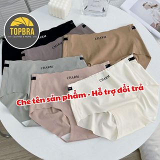 Set 5-10 Quần Lót Nữ QuầnChíp Đúc Su Thun Lạnh Cạp Viền Sóng CHARM Cao Cấp Không Lộ Viền TOPBRA