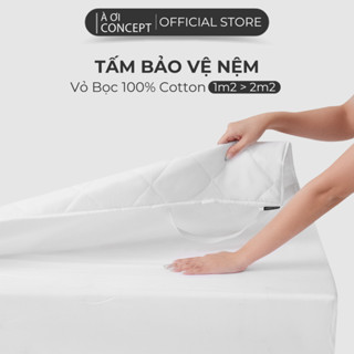 Tấm Bảo Vệ Nệm AOICONCEPT Ga Giường Chống Thấm đủ size Vỏ Cotton Bọc Nệm Chống Thấm Bảo Vệ Nệm Thoáng Khí An toàn cho da