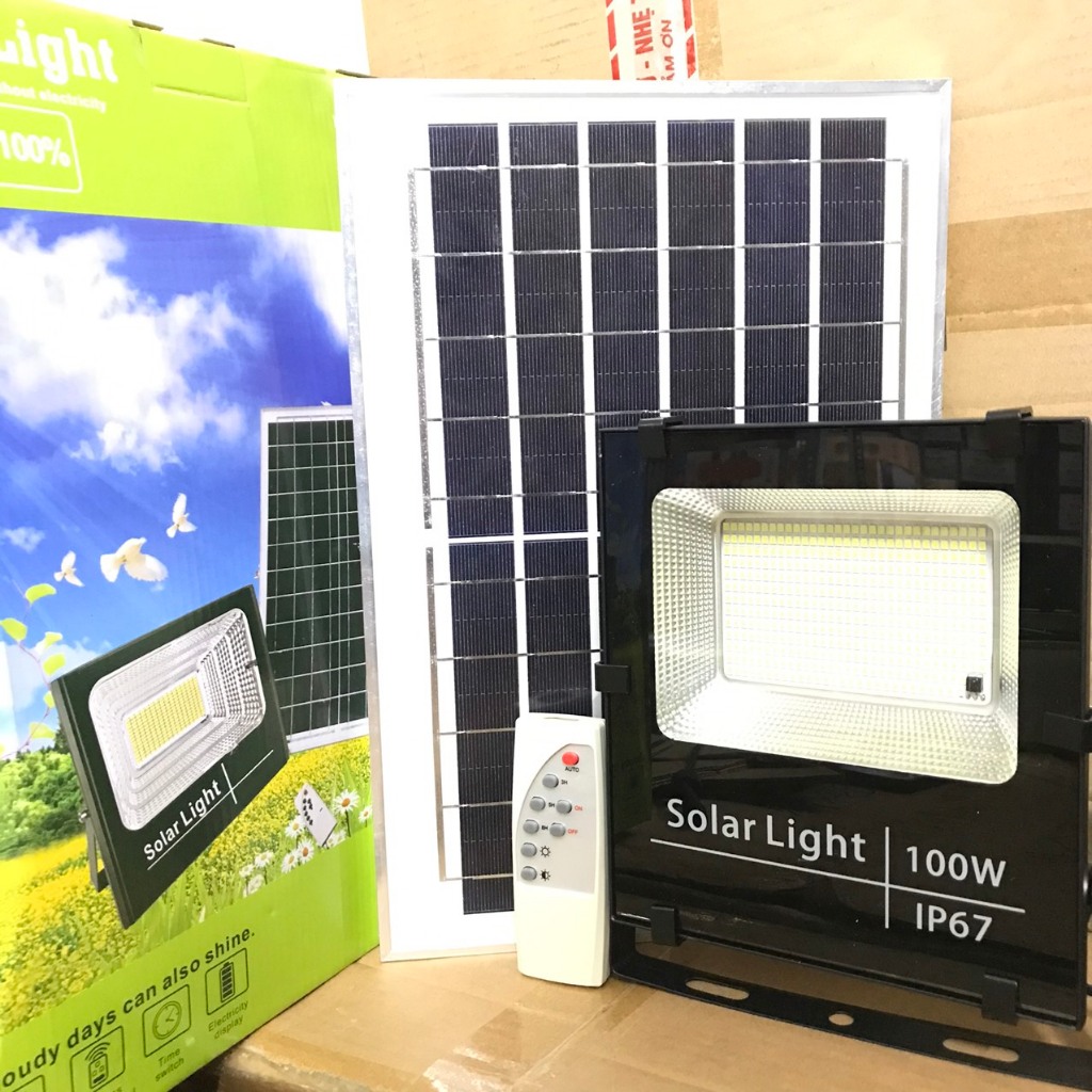 💥Giá Sỉ💥 ĐÈN PHA NĂNG LƯỢNG MẶT TRỜI  60W - 100W - 150W -200W SOLAR LIGHT - PIN SẠC TRỌN ĐỜI