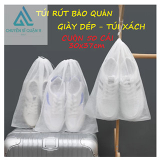Sỉ 50 TÚI đựng giày dây rút, túi rút bảo quản giày dép túi xách, túi giày du lịch, túi vải dây rút