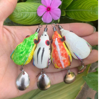 Mồi câu lure nhái hơi F1 nhạy cá Lóc, Chẽm (Nguyên liệu Thái Lan cao cấp)