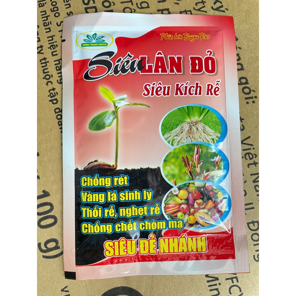 Siêu Lân Đỏ - Ra rễ, đẻ nhánh, hạn chế thối rễ, nghẹn rễ - Gói 50gr