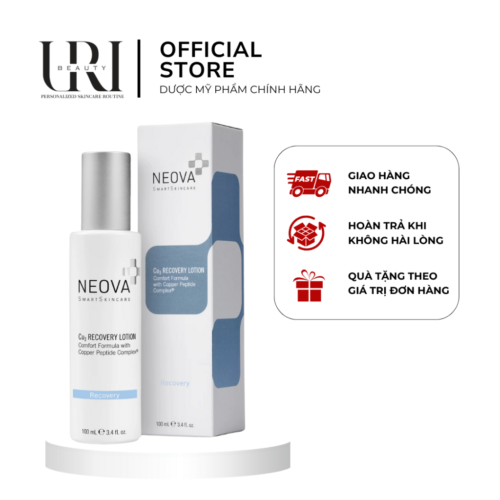 [Chính Hãng] NEOVA Cu3 Recovery Lotion – Sữa Dưỡng Phục Hồi Da Sau Laser, Meso 100ml
