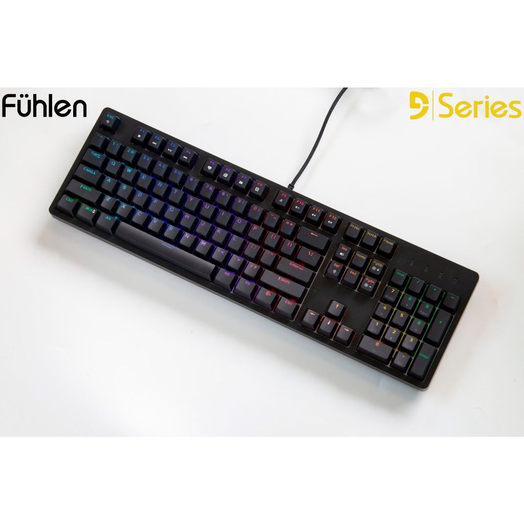 Bàn phím cơ Blue switch Fuhlen CYBER, Phím Gaming LED Rainbow 16 chế độ, bảo hành 24 tháng | BigBuy360 - bigbuy360.vn