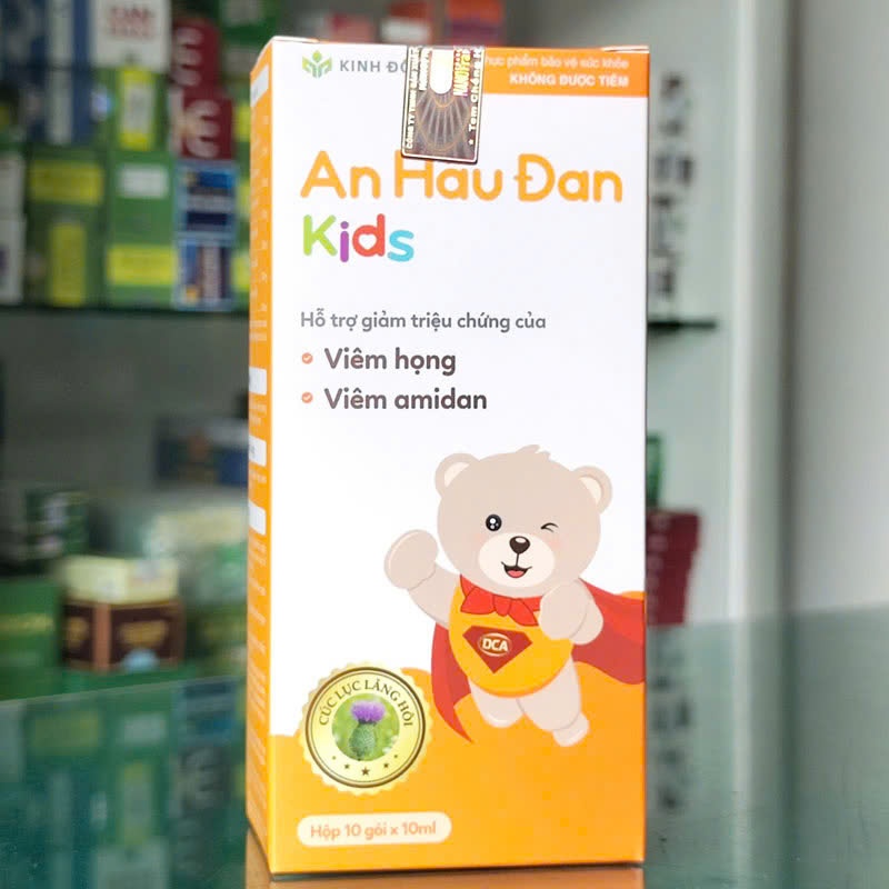 Siro An Hầu Đan Kids | Giúp bổ phế, giảm ho long đờm, giảm viêm họng, viêm amidan, viêm đường hô hấp