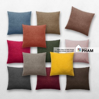 VỎ GỐI TỰA SOFA , VẢI BÔNG XÙ (45x45CM) (30X50CM)