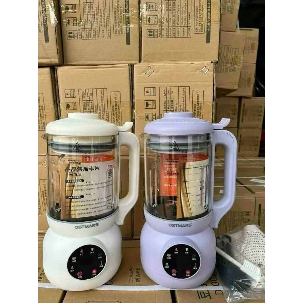 Máy Làm Sữa Hạt OSTMARS Đa Năng 1100ml - 1200ml Bản Thủy Tinh Tiếng Việt