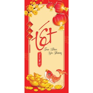 COMBO 50 THIỆP TẾT 9X19cm