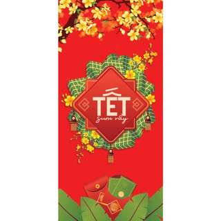 COMBO 50 THIỆP TẾT 9X19cm