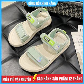 Sandal Nữ Fin Hàn Quốc Hot Trend quai dán, dép quai hậu đi học, đi chơi