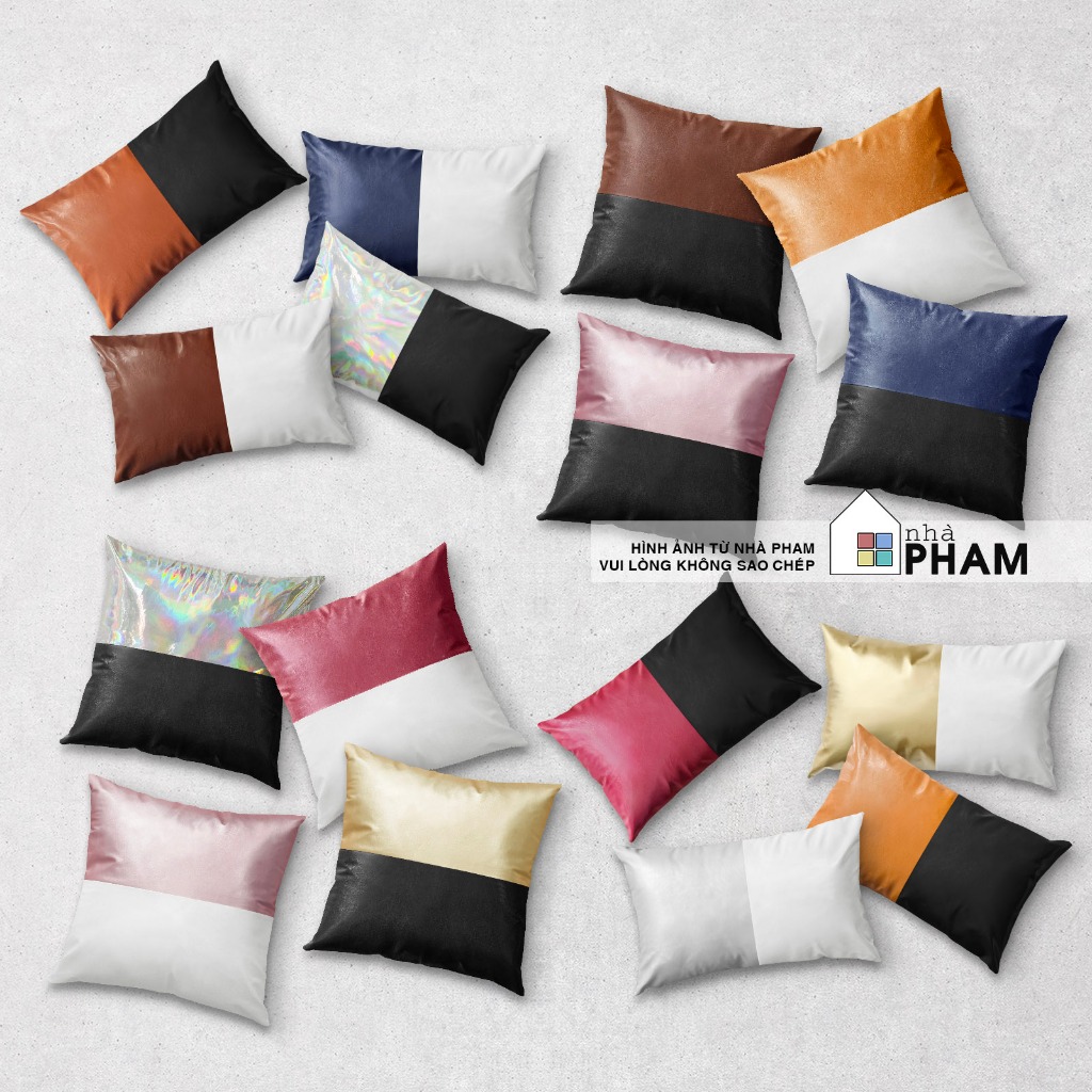 GỐI SOFA DA PU (45x45cm) (30X50cm)