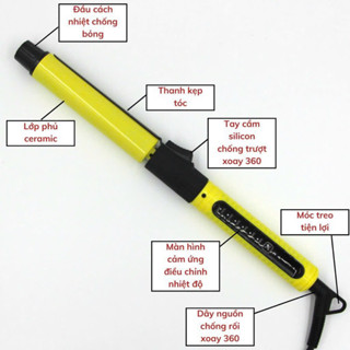 Máy Uốn Tóc Cây Full vàng Diện Tử Cảm Ứng