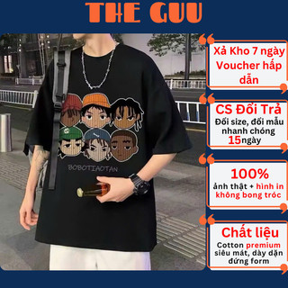 Áo Thun THE GUU Local Brand Cổ Tròn Tay Lỡ Form Rộng Nam Nữ Cho Cặp Đôi TGT125 BOBOTT