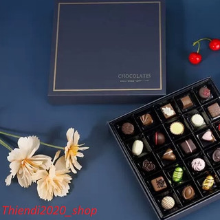 DEC21-1-Hộp đựng Socola ( Khay vuông 16 viên_ 25 viên)