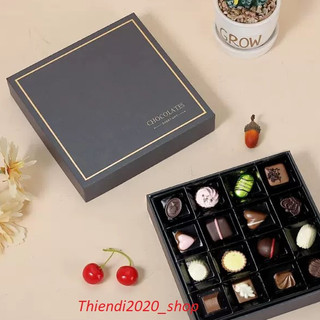 DEC21-1-Hộp đựng Socola ( Khay vuông 16 viên_ 25 viên)